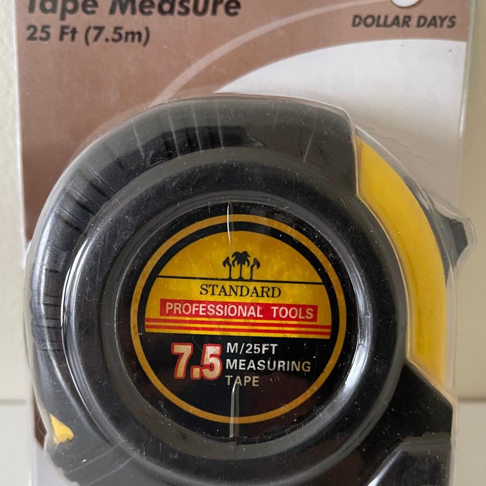 Measure Tape 25 Ft Long NIP Standard Professional